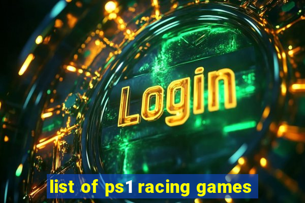 list of ps1 racing games